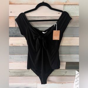 Never worn! Reformation - black bodysuit - size large